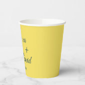 ミニマルスタイル | 書道フォント結婚ズ 紙コップ (左)