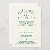 ミニマルスターバスト応援クリスマスホリデー 招待状 (正面/裏面)