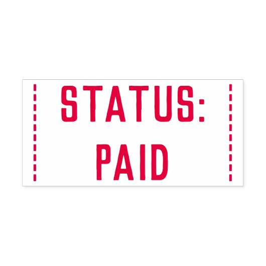 「ミニマルステータス:有料」ゴム印 セルフインキングスタンプ (デザイン)