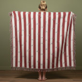 ミニマルストライプのスモダンジャックカスタムイニシャル スローブランケット