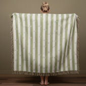 ミニマルストライプのスモダンジャックカスタムイニシャル スローブランケット