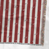 ミニマルストライプのスモダンジャックカスタムイニシャル スローブランケット