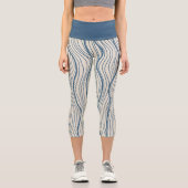 ミニマルストライプスポ カプリレギンス (正面)
