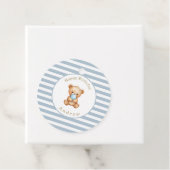 ミニマルストライプリストメッセージカードテディベア フェイバータグ (インサイチュ)