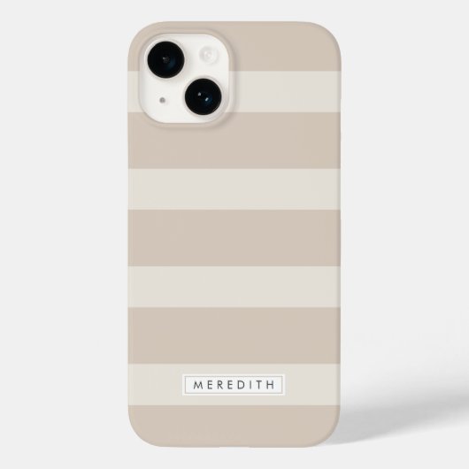 ミニマルストライプリストBeige氏Case-Mate iPhoneケース Case-Mate iPhoneケース (裏面)