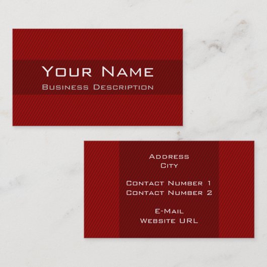 ミニマルストライプ名刺 名刺 (正面/裏面)