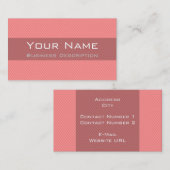 ミニマルストライプ名刺 名刺 (正面/裏面)