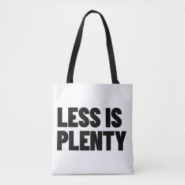 ミニマルストリートウェアの美学「Less Is Plenty」 トートバッグ