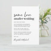 ミニマルスモールウェディング 案内状 (スタンド正面)