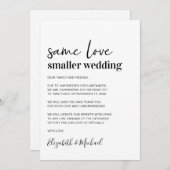 ミニマルスモールウェディング 案内状 (正面/裏面)