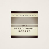 ミニマルズストライプブラウンレトロシックマンリーバーショップホテル (正面)