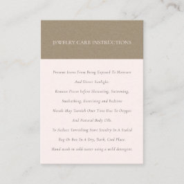 ミニマルソフエレガントトクラフト赤面気にジュエリー 名刺