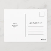 ミニマルタイポグラフィが新しいアドレスPostcを移動しました ポストカード (裏面)