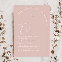 ミニマルタイポグラフィアーチピンクアーチバプテスマ