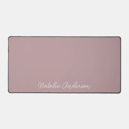 ミニマルタイポグラフィカジュアルスクリプトパステルバラ デスクマット