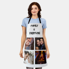 ミニマルタイポグラフィカスタムコラージュ写真 エプロン