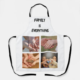 ミニマルタイポグラフィカスタムコラージュ写真 エプロン