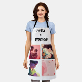 ミニマルタイポグラフィカスタムコラージュ写真 エプロン