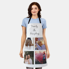 ミニマルタイポグラフィカスタムコラージュ写真 エプロン