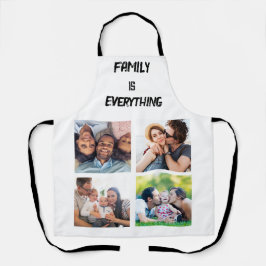 ミニマルタイポグラフィカスタムコラージュ写真 エプロン