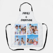 ミニマルタイポグラフィカスタムコラージュ写真 エプロン (正面)