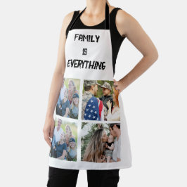 ミニマルタイポグラフィカスタムコラージュ写真 エプロン