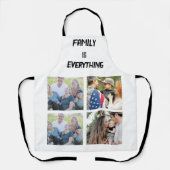 ミニマルタイポグラフィカスタムコラージュ写真 エプロン (正面)