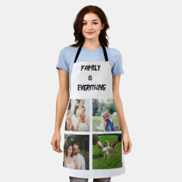 ミニマルタイポグラフィカスタムコラージュ写真 エプロン