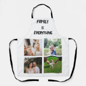 ミニマルタイポグラフィカスタムコラージュ写真 エプロン (正面)