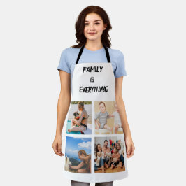 ミニマルタイポグラフィカスタムコラージュ写真 エプロン