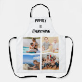 ミニマルタイポグラフィカスタムコラージュ写真 エプロン (正面)