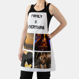 ミニマルタイポグラフィカスタムコラージュ写真 エプロン