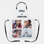 ミニマルタイポグラフィカスタムコラージュ写真 エプロン (正面)