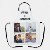 ミニマルタイポグラフィカスタムコラージュ写真 エプロン (正面)