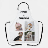 ミニマルタイポグラフィカスタムコラージュ写真 エプロン (正面)