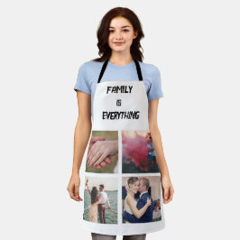 ミニマルタイポグラフィカスタムコラージュ写真 エプロン