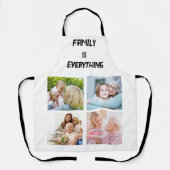 ミニマルタイポグラフィカスタムコラージュ写真 エプロン (正面)