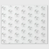 ミニマルタイポグラフィクリスマスラッピング紙 ラッピングペーパー (フラット)