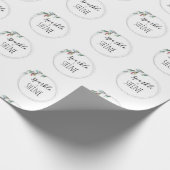 ミニマルタイポグラフィクリスマスラッピング紙 ラッピングペーパー (角)