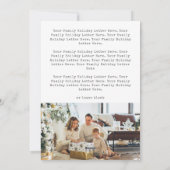 ミニマルタイポグラフィクリスマス2 2フォトレター シーズンカード (裏面)