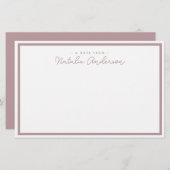 ミニマルタイポグラフィスカジュアルクリプトバラ 便箋 (正面/裏面)