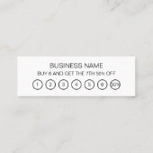 ミニマルタイポグラフィトレンディーピンクロイヤリティカード スキニー名刺 (裏面)