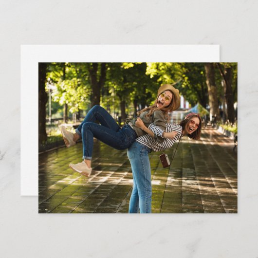 ミニマルタイポグラフィフォトメイド・オブ・オーナー（花嫁付き添い人）提案 ポストカード (正面/裏面)