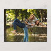 ミニマルタイポグラフィフォトメイド・オブ・オーナー（花嫁付き添い人）提案 ポストカード (正面)