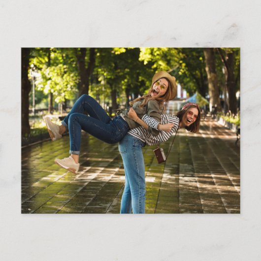 ミニマルタイポグラフィフォトメイド・オブ・オーナー(花嫁付き添い人)提案 ポストカード (正面)