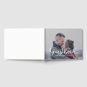 ミニマルタイポグラフィフォト結婚ズ・ゲストブック ゲストブック (全面)