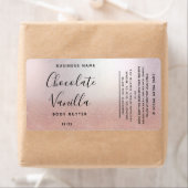 ミニマルタイポグラフィブラックバラ金ゴールド製品 ラベル (インサイチュ)