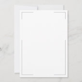 ミニマルタイポグラフィブラック&ホワイト結婚ズ 招待状 (裏面)