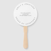 ミニマルタイポグラフィホワカスタマイズイ結婚ト ハンドファン (正面)