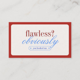 ミニマルタイポグラフィメイクアップスタイリスト名刺 名刺